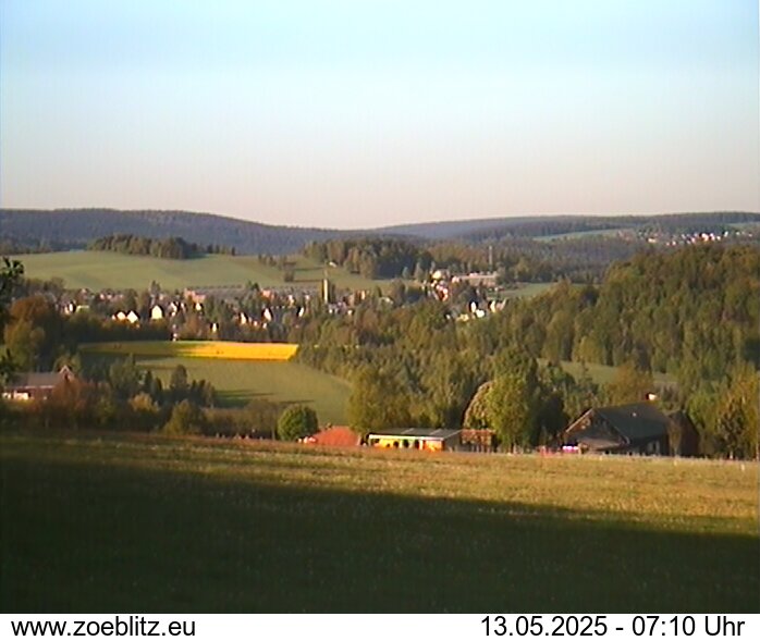 Blick von Norden auf Zöblitz