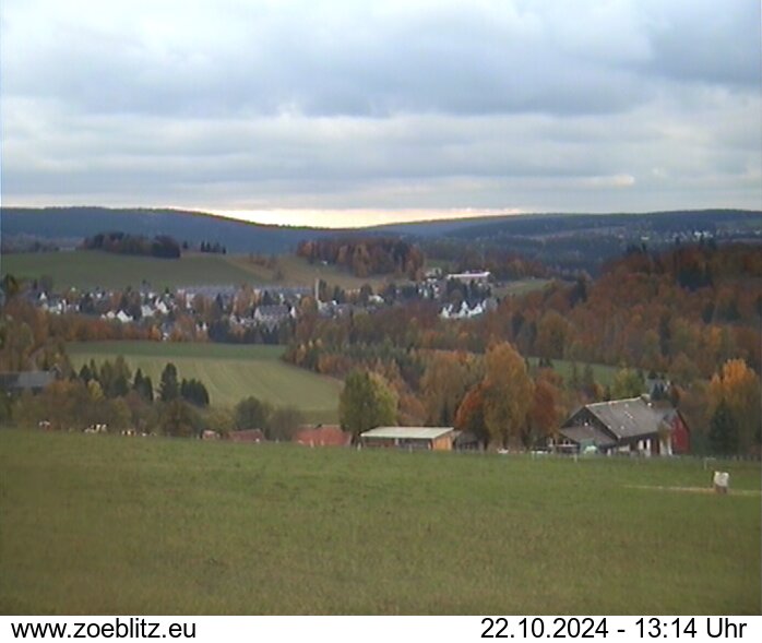 Blick von Norden auf Zöblitz