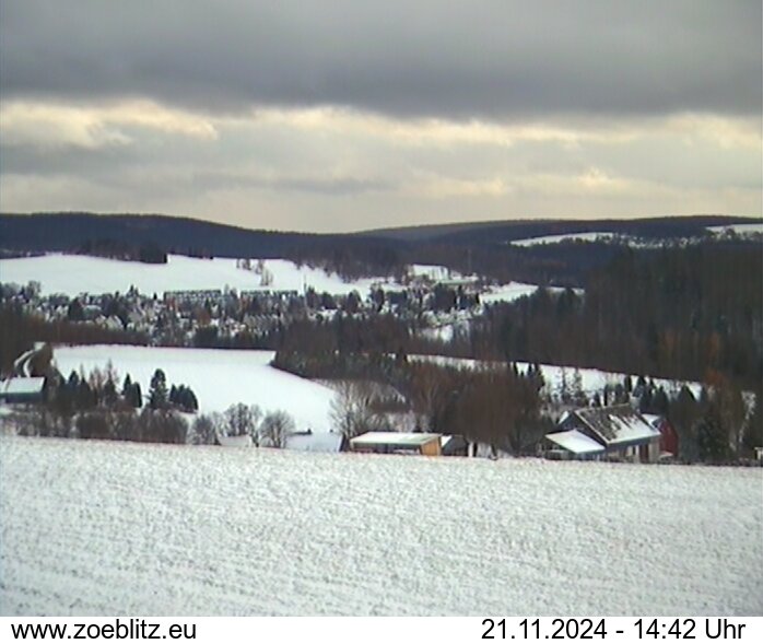 Blick von Norden auf Zöblitz