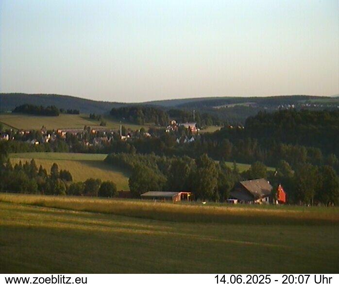 Blick von Norden auf Zöblitz