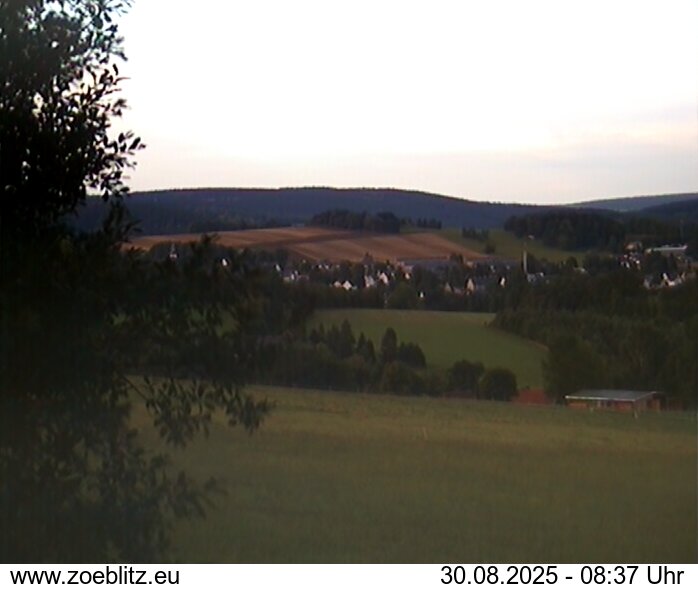 Blick von Norden auf Zöblitz