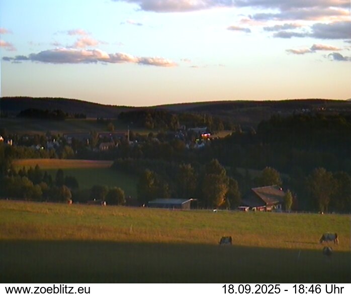 Blick von Norden auf Zöblitz