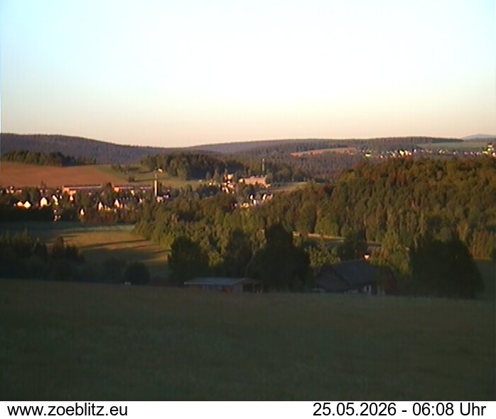 Blick von Norden auf Zöblitz