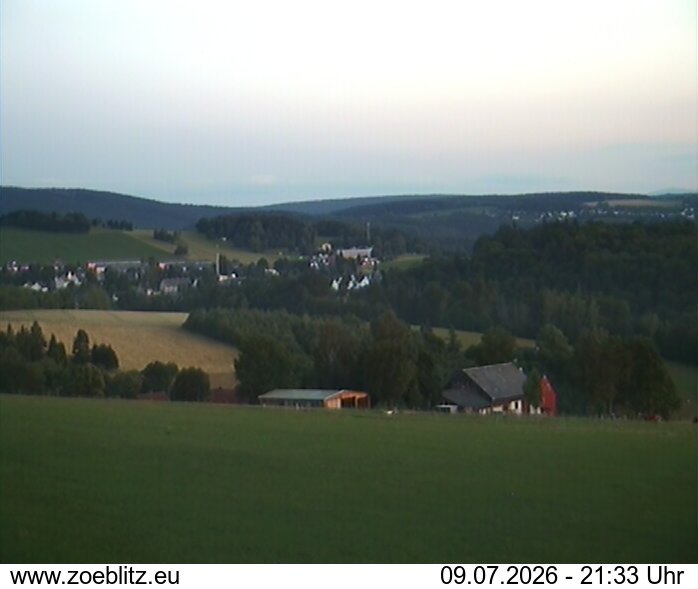 Blick von Norden auf Zöblitz