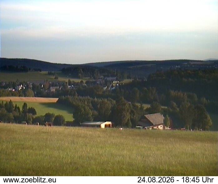 Blick von Norden auf Zöblitz