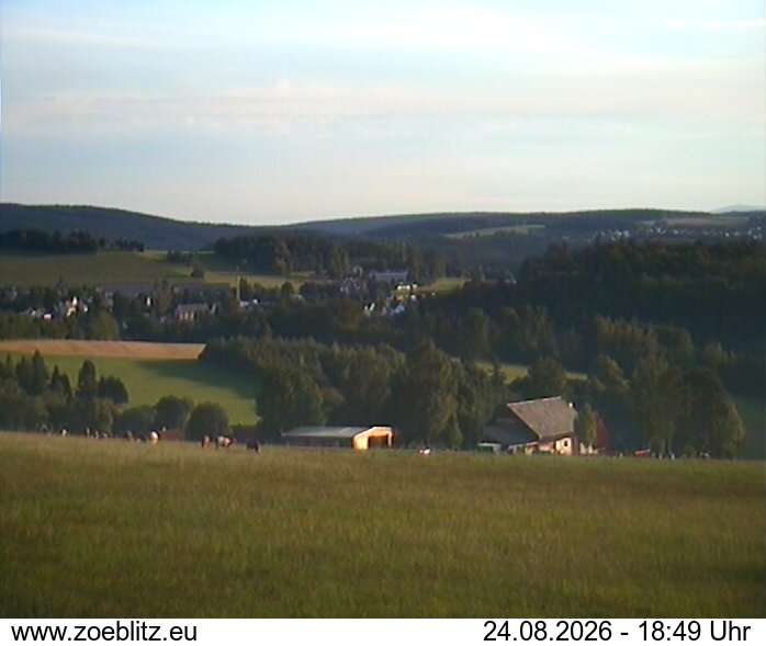 Blick von Norden auf Zöblitz
