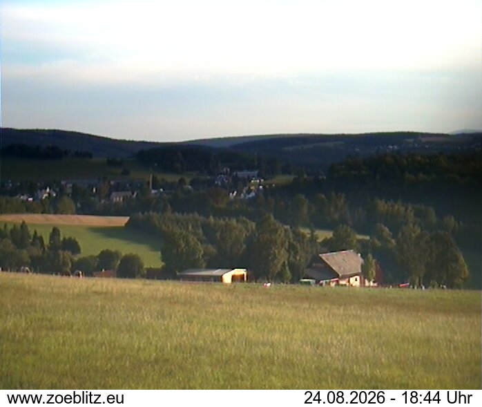 Blick von Norden auf Zöblitz
