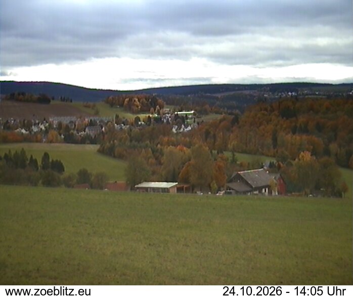 Blick von Norden auf Zöblitz